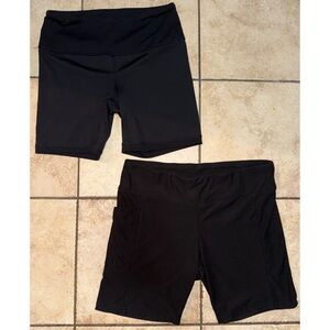 Women's Black Bike Short lot size XL
